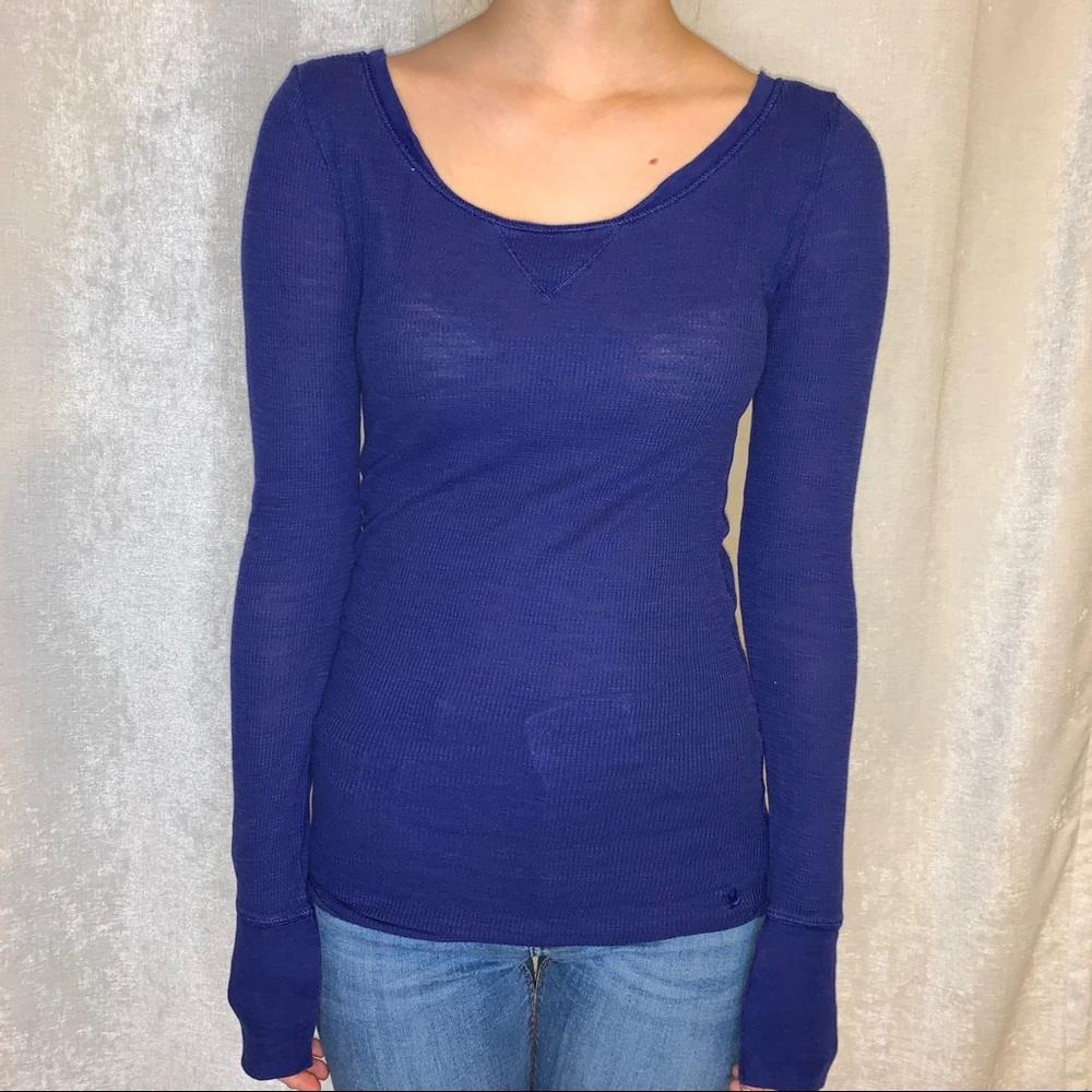 Aerie Royal Blue Thermal Long Sleeve
